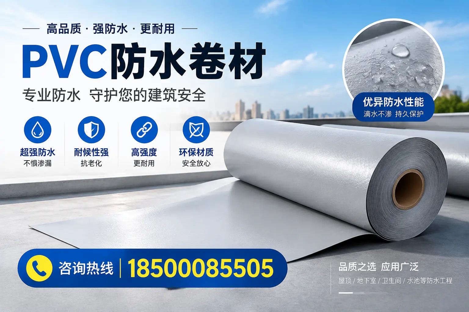 黄南地区pvc防水卷材的市场现状与发展趋势